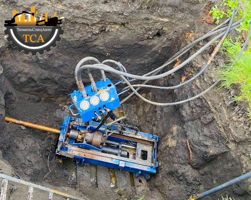 Прокол грунта погружной установкой